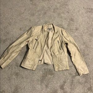 Tan Zip Up Jacket